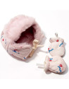 Chapka et Moufles "I'm yours" pour poupée Gordis Minikane