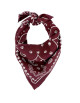 Foulard en coton Oscar "Bandana Rouge Grenat" (Petit)