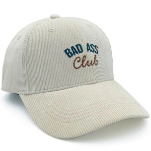 Casquette en velours côtelé Colette "Bad Ass Club" (Maman) Milinane