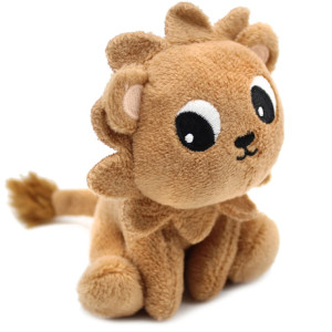 Peluche Ptipotos Lion Papa + Bébé "Cassonnade" Déglingos