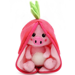 Peluche Flipetz "Piglet le Cochon & Radis" Déglingos