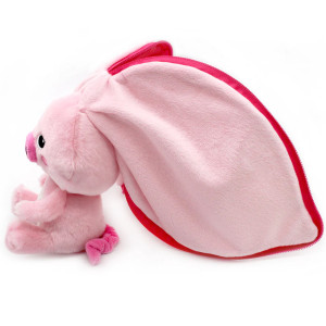 Peluche Flipetz "Piglet le Cochon & Radis" Déglingos