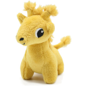 Peluche Ptipotos Girafe Maman + Bébé "Jaune Moutarde" (30 cm)