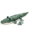 Peluche Ptipotos Crocodile Maman + Bébé "Vert" (60 cm)