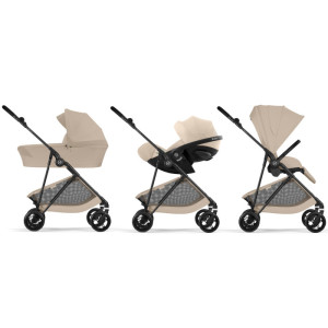  Poussette Cybex Melio Carbon 6 "Almond Beige" (2026)
