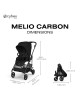  Poussette Melio Carbon 6 "Moss Green" (2026)