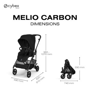  Poussette Cybex Melio Carbon 6 "Cinnamon Yellow" (2026)