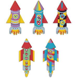 Kit Créatif "10 fusées en papier à créer" (7-10 ans) Janod