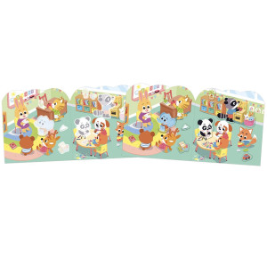 Cahier de stickers et Décors "Ma journée" (3-5 ans) Janod