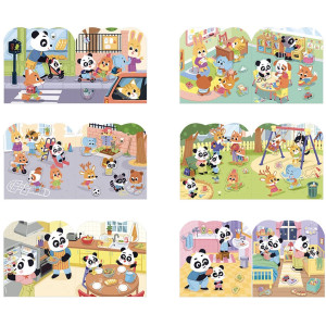 Cahier de stickers et Décors "Ma journée" (3-5 ans) Janod