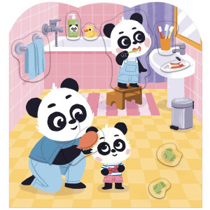 Cahier de stickers et Décors "Ma journée" (3-5 ans) Janod