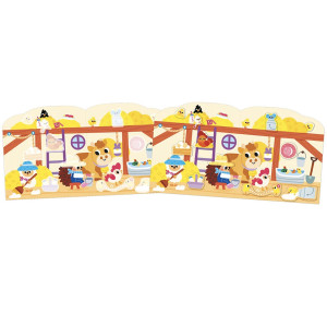 Cahier de stickers et Décors "La Ferme" (3-5 ans) Janod
