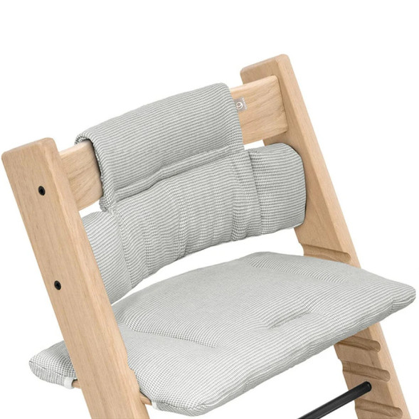 Coussin pour chaise Tripp Trapp en coton bio "Nordic Grey" Stokke