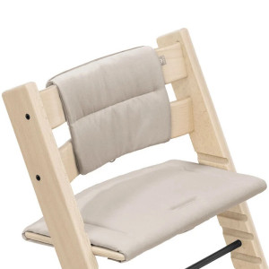 Coussin Tripp Trapp en coton bio "Beige" Stokke