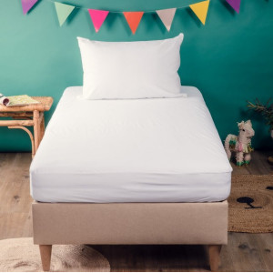 Alèse 160x200 Jersey Tencel imperméable "Blanc" Kadolis