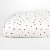 Drap housse 60x120 en coton bio "Gourmandises"