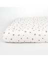 Drap housse 60x120 en coton bio "Gourmandises"