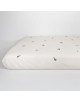 Drap housse 70x140 en coton bio "Petites Plumes"
