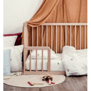 Drap housse 70x140 en coton bio "Petites Plumes" Kadolis