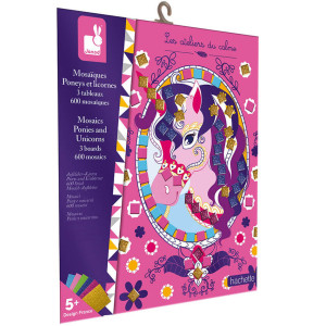 Coffret Créatif Mosaïques Poneys et Licornes (5-10 ans) 