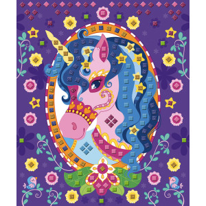 Coffret Créatif Mosaïques Poneys et Licornes (5-10 ans) 