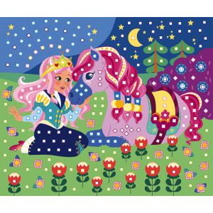 Coffret Créatif Mosaïques Poneys et Licornes (5-10 ans) 