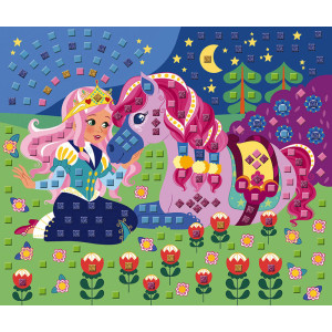 Coffret Créatif Mosaïques Poneys et Licornes (5-10 ans) 
