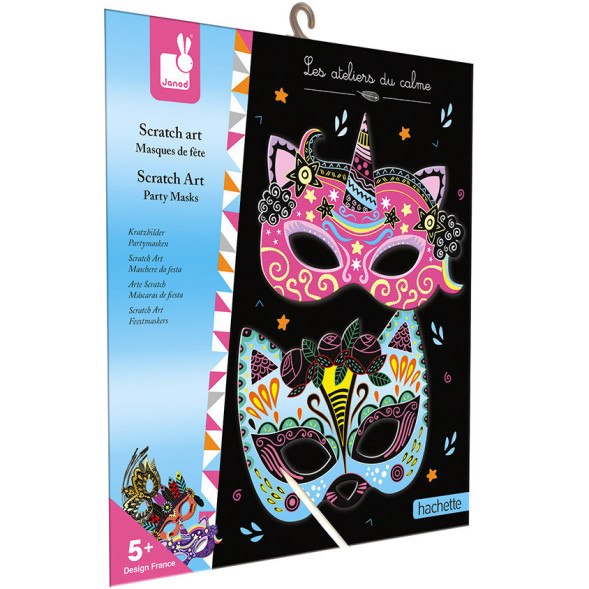 Kit Créatif "Scratch Art Masques de fête" (5-10 ans)