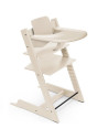 Chaise Haute Tripp Trapp "Blanc Vanille" en bois de hêtre + Baby Set + Plateau