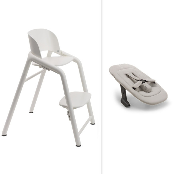 Chaise haute bébé évolutive 2-en-1 en bois Bugaboo Giraffe "Blanc"