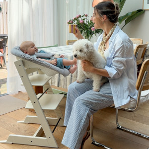 Chaise Haute évolutive en bois de hêtre Tripp Trapp "Vanilla White"  Stokke 
