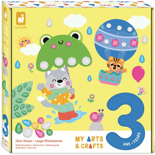 KIt Créatif "Gros Strass 4 tableaux" (3-5 ans)