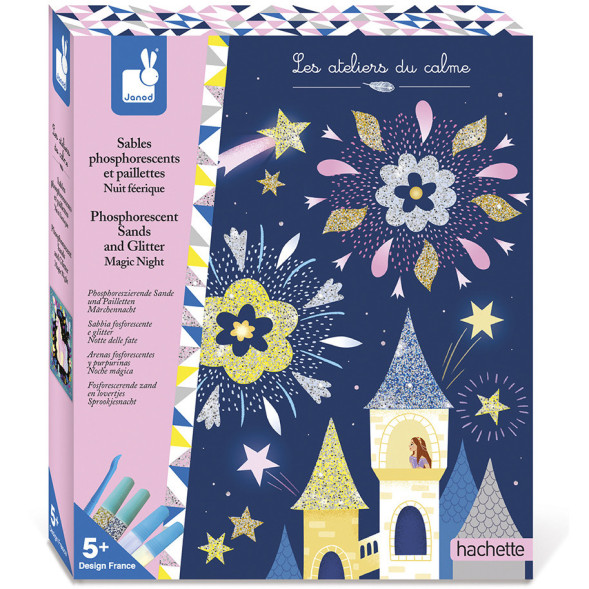 Kit Créatif "Sables phosphorescents et pailettes Nuit Féérique" (5-10 ans)