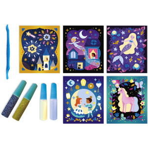 Coffret Créatif "Sables phosphorescents et pailettes Nuit Féérique" (5-10 ans)