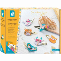 Kit Créatif "6 barrettes animaux pailletés" (6-10 ans)
