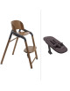 Chaise haute bébé évolutive 2-en-1 en bois Bugaboo Giraffe "Bois chaud/Gris"