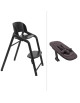 Chaise haute bébé évolutive 2-en-1 en bois Bugaboo Giraffe "Noir" 