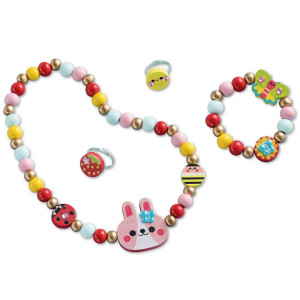 Kit Créatif "4 bijoux en bois - Flower Garden" (4-8 ans) Janod