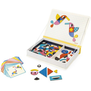 Jeu nomade magnétique Magnéti'Book "Tangram" (3-6 ans) Janod