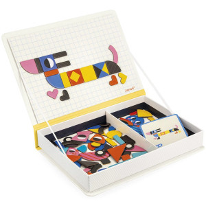 Jeu nomade magnétique Magnéti'Book "Tangram" (3-6 ans) Janod