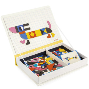 Jeu nomade magnétique Magnéti'Book "Tangram" (3-6 ans) Janod
