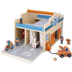 Garage en bois "Ville - Cross Roads" (2-5 ans)