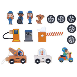 Garage en bois "Ville - Cross Roads" (2-5 ans)