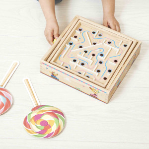 Labyrinthe à billes enfant en bois "Applepop" (5-10 ans) Janod
