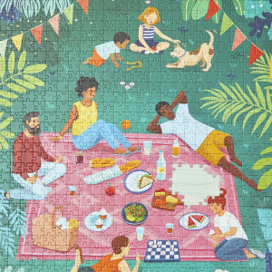 Puzzle 1000 pièces "Pique-nique entre amis" (8 ans et +) Janod