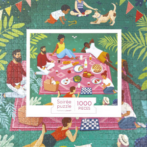 Puzzle 1000 pièces "Pique-nique entre amis" (8 ans et +) Janod