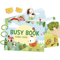 Livre d'activités "Busy-book Ferme" (Français/Anglais) (3-6 ans)