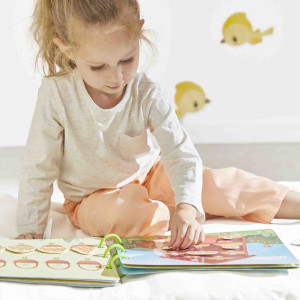 Livre d'activités "Busy-book Ferme" (Français/Anglais) (3,6 ans) Janod