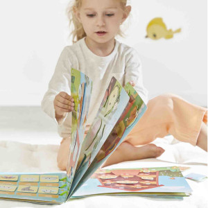 Livre d'activités "Busy-book Ferme" (Français/Anglais) (3,6 ans) Janod