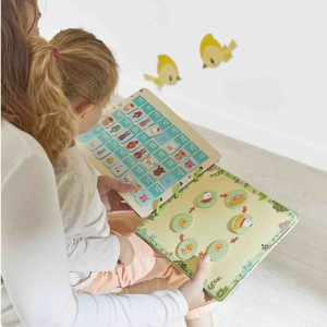 Livre d'activités "Busy-book Ferme" (Français/Anglais) (3,6 ans) Janod